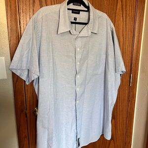 Harbor Bay Light Blue Casual Button Down Shirt